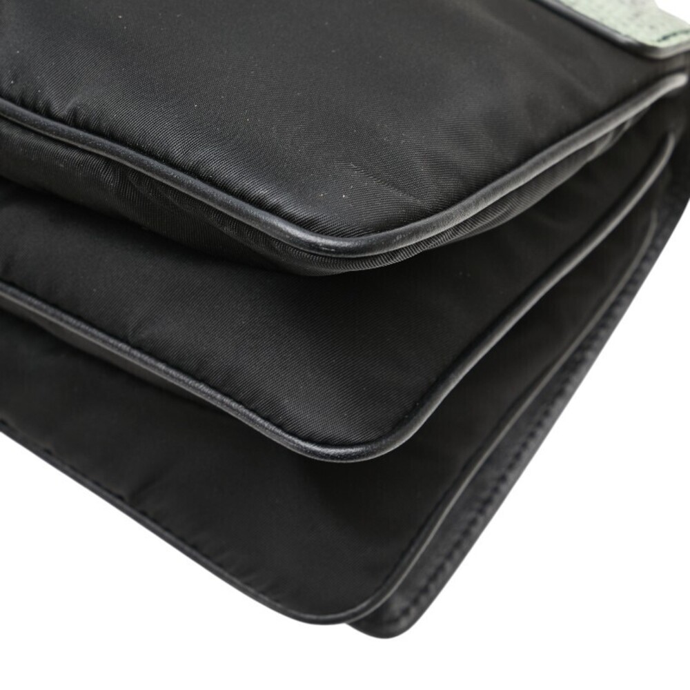 Prada Python Chain Shoulder Bag Black Green - image 6